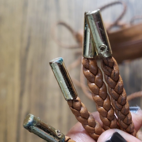 Call It Spring Tall Tan Gladiator Sandals with Gold Accent Heel - Picture 13 of 15